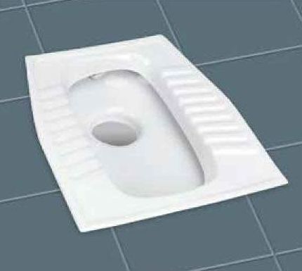Ceramic Eastern Urinal Pan, for Toilet, Color : White