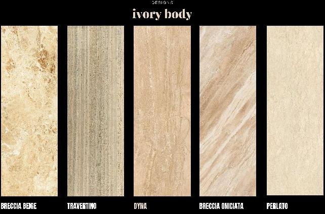 Rectangle Ivory Body Porcelain Slabs, for Construction, Size : 800 * 2400 MM