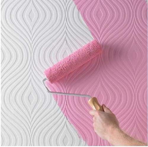 PVC paintable wallpaper, Design : Royal Pattern