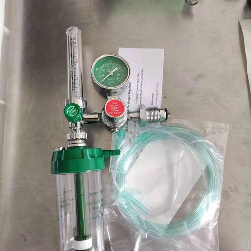 Oxygen Flowmeter With Humidifier Bottle, for Clinical Use, Hospital Use, Packaging Type : Corrugated Boxes