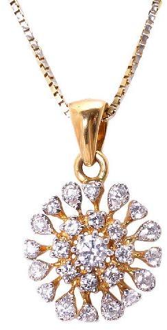 Diamond Pendant, Outer Material : Gold, Platinum, Silver