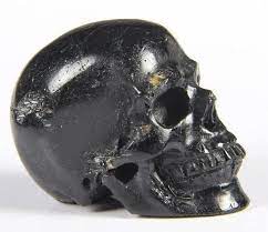 Black Tourmaline Skull