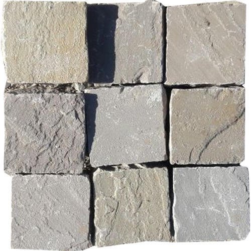 Concrete Sandstone Cobbles, for Deck, Landscaping, Pavement, Color : Grey, Off white etc.