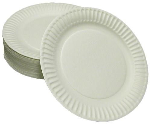 Round disposable paper plate, for Event, Nasta, Snacks, Size : Multisizes