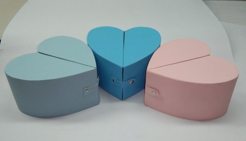 Pink Heart Shape Gift Box, Box Capacity : 1-5 Kg