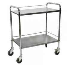 Polished Aluminium Hospital Trolley, Feature : Corrosion Proof, Durable, High Quality