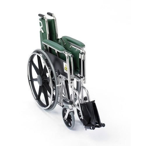 KosmoCare Dura Rexine Mag Wheel Regular Foldable Wheelchair With Safety  Belt