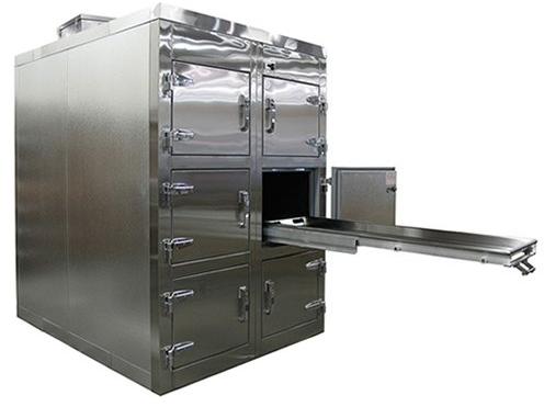 Polished Stainless Steel Mortuary Chamber, for Hospital, Color : Grey