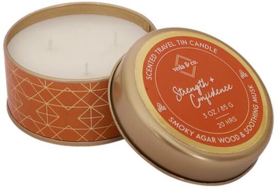 Strength and Confidence Scented Travel Tin Candle