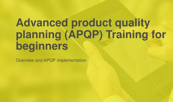 APQP Training Service