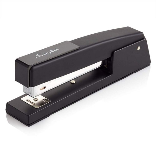 Plastic Body Stainless Steel Desktop Stapler, Color : Black