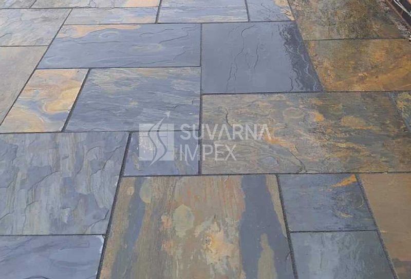 Rustic Gold Slate Stone Pavers