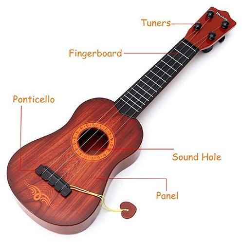 Bhavani Toys Wooden Guitar, Color : Brown