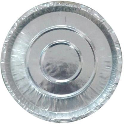 Round Disposable Silver Paper Plate, for Event, Nasta, Snacks, Size : Multisizes