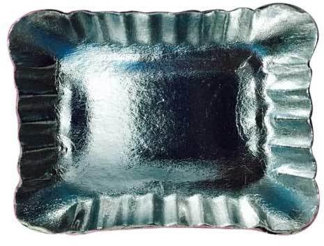 Square Silver Paper Plate, for Event, Nasta, Party, Snacks, Size : Multisizes
