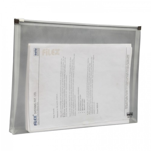 SOLO PP Document Bag, for Home, Office, Color : Transparent
