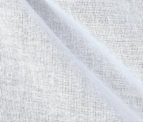 Cotton Buckram Fabric, Color : White