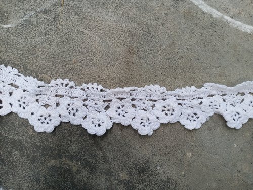 Cotton Crochet Trim, Pattern : Plain