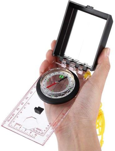 SSEA Plastic Mirror Navigation Compass