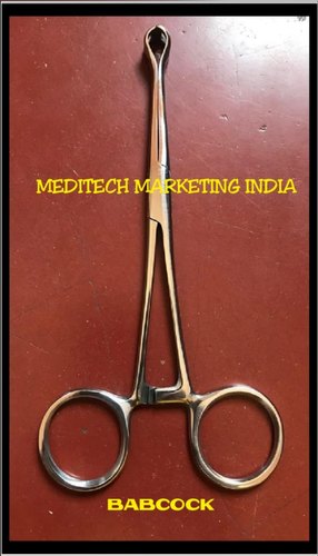 Polished Stainless Steel Babcock Forceps, for Hospital, Surgical Use, Size : 6inch, 8inch