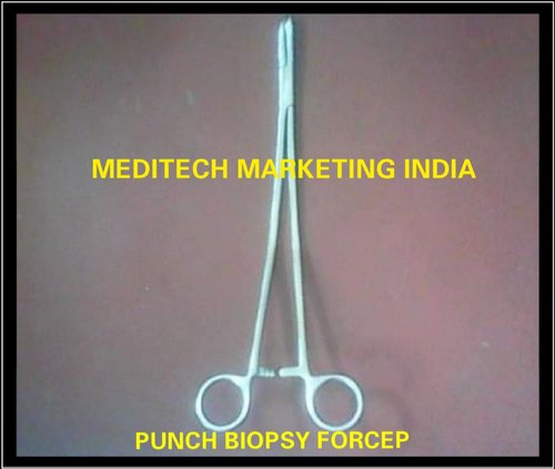 Polished Stainless Steel Biopsy punch forceps, for Clinical, Hospital, Feature : Reusable