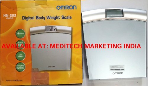 Omron Square Digital Weighing Scales, for Human Body Weight, Feature : LARGE LCD PANEL