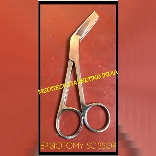Polished Stainless Steel Episiotomy Scissor, for Surgery Use, Size : 6inch