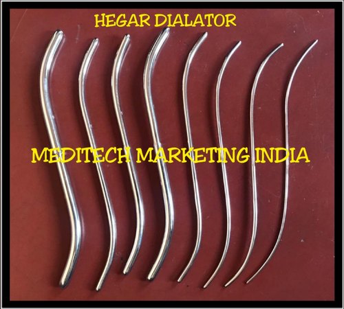Polished Stainless Hegar Dilator, for Clinic Use, Hospital Use, Packaging Type : Paper Boxes
