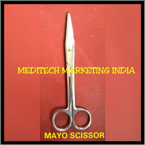 Stainless Steel Mayo Scissor, for Clinical, Hospital, Size : 6inch, 8inch