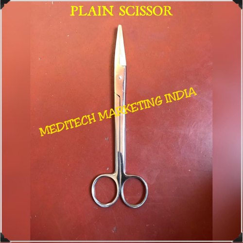 Polished Stainless Steel Plain Scissor, for Medical Use, Size : 6inch, 8inch