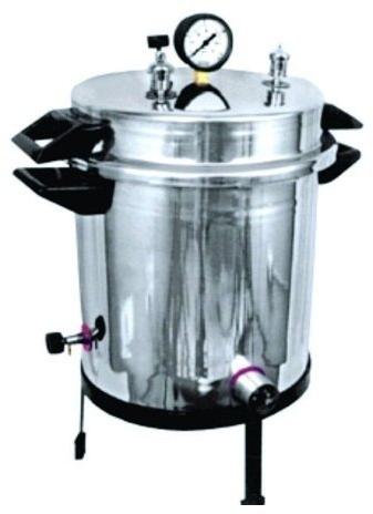 Vertical Stainless Steel Portable Autoclave, for Medical use, Packaging Type : Carton Box
