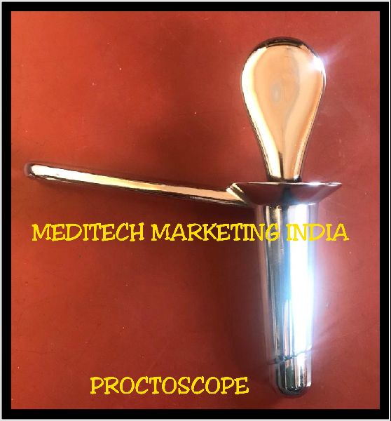 Stainless Steel Kelly Proctoscope, for Hospital, Size : Large, Medium, Small