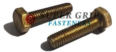 Hexagon Polished Brass Hex Bolts, for Fittings, Size : 2 mm to 8 mm