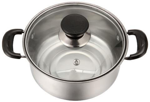 Induction Cooking Pot, Color : Silver