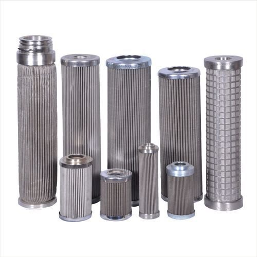 Cylindrical SS Wire Mesh Filter Cartridge, Color : Silver