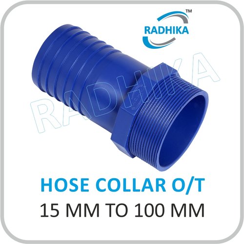 Plastic Male Hose Collar, Size : 15 TO 100 MM