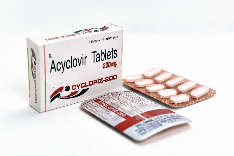 Cyclopiz 200 Tablets, for Antiviral