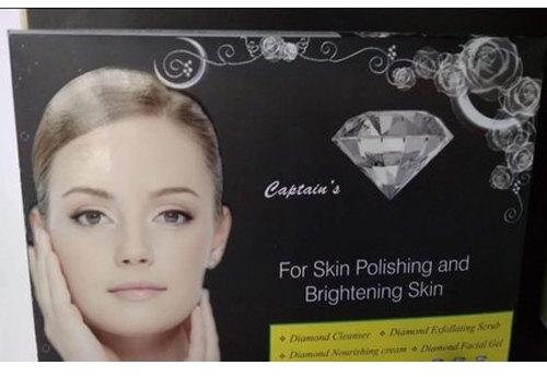 Captain's Herbal Diamond Facial Kit, Packaging Size : 250 Gm