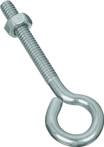 Round Polished Mild Steel Eye Bolts, for Fittings, Color : Grey