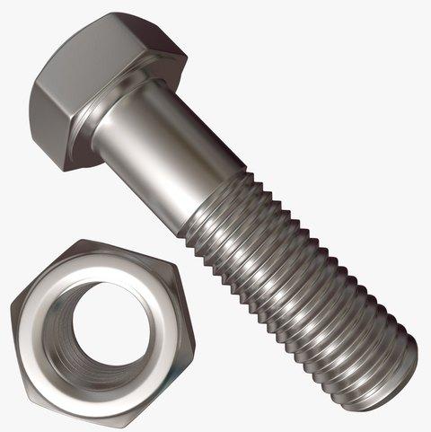 Mild Steel Nuts & Bolts, Size : 3 Inch