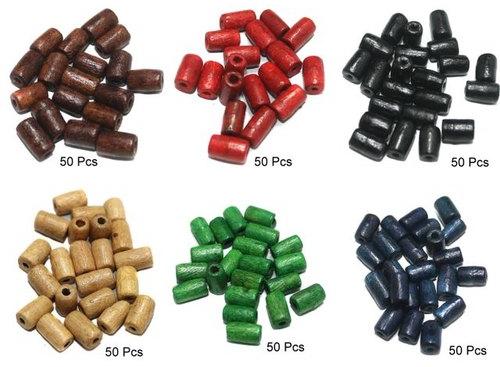 Jaunty Colored Wooden Beads, Color : Assorted