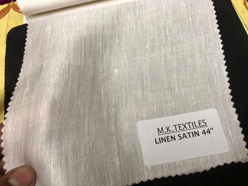 Linen Satin Fabric