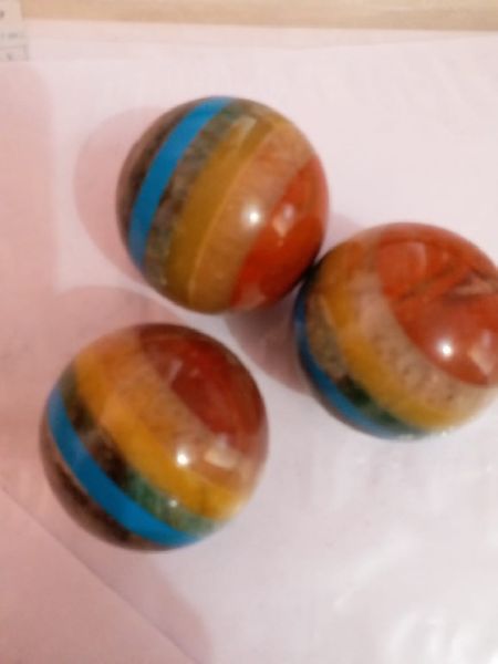 Round Seven Chakra Sphere Ball, for Healing