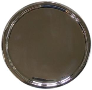 Circular Brass Silver Plated Dinner Plate