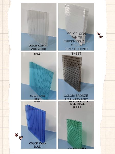 Polycarbonate Roofing Sheet, Size : Mutlisize, Feature : Durable