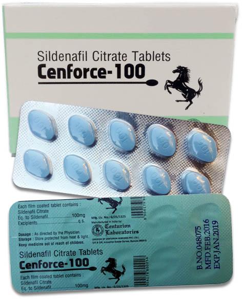 BUY Sildenafil Citrate (Cenforce) 100 mg by Centurion Laboratories