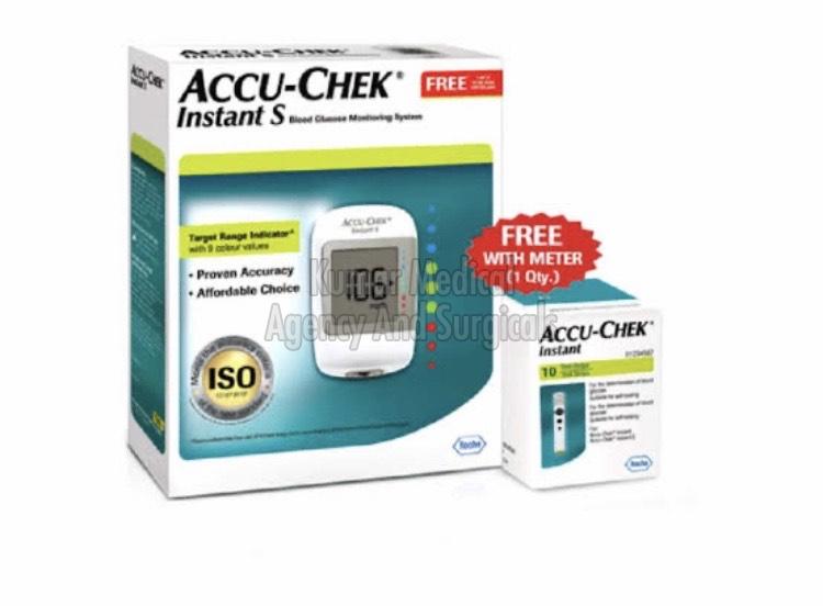 Accu-Chek Instant S Glucometer with Free Test Strips