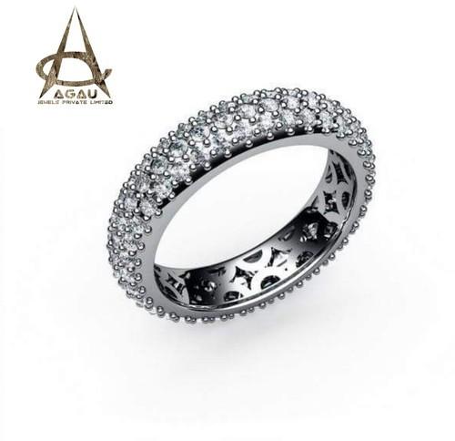 925 sterling silver Cz Crystal Ring, Size : 6, 7, 8
