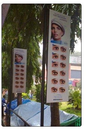 Printed Flag Banner Stand, Shape : Rectangle