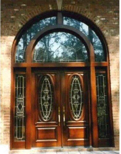 Double Arched Wood Doors